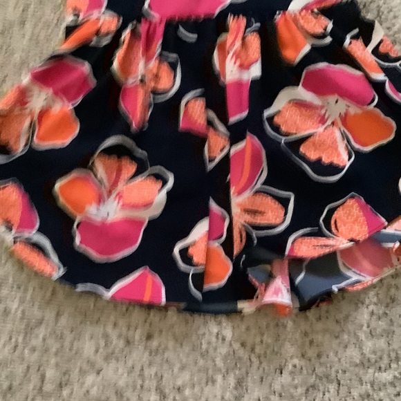 Kaari Blue Floral Blouse - Navy and‎ Pink, sleeveless - Picture 6 of 6